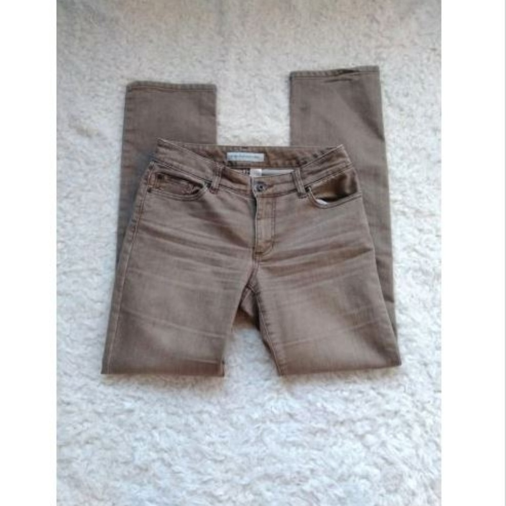 Chico's Jeans Straight Beige Stretch Size 00